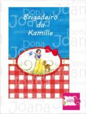 Rótulo para bisnaga de brigadeiro 30gr Branca de neve