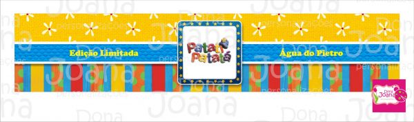 Rótulo para água Patati Patatá