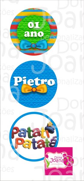 Mini Totem para docinho Patati Patatá